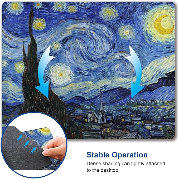 Mouse Pad, Premium-Textured Mouse Mat, Non-Slip Rubber Base Mousepad
