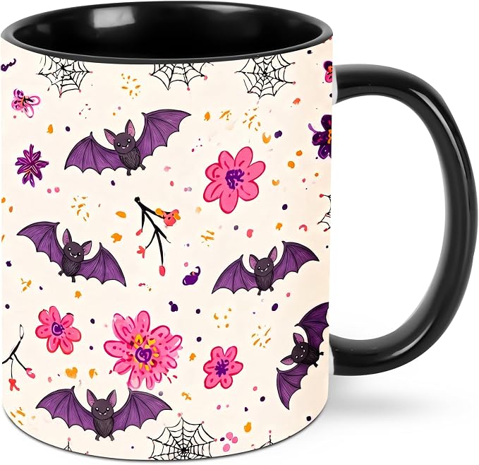 FyLybois Bat Coffee Mug 11 Ounce Mugs Ceramic Tea Cup Drinking Water Cups |