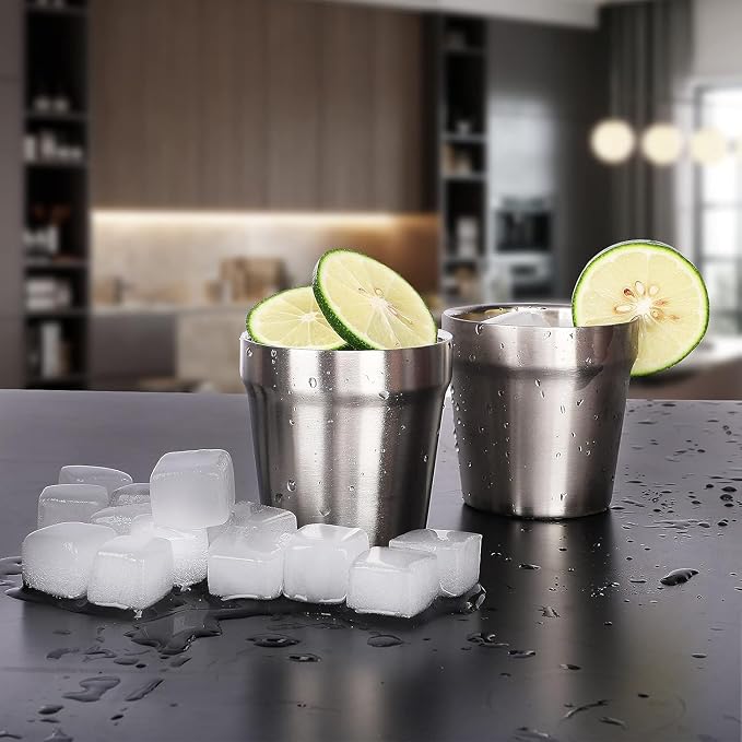 Youda Stainless Steel Cups Set of 4