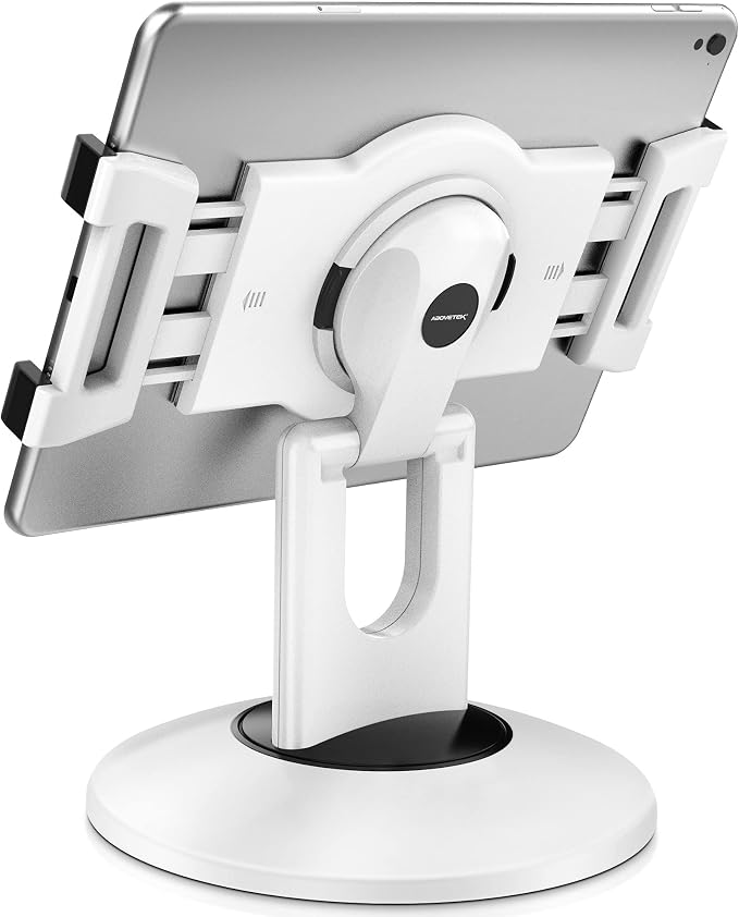 AboveTEK Retail Kiosk iPad Stand, 360° Rotating Commercial POS Tablet Stand