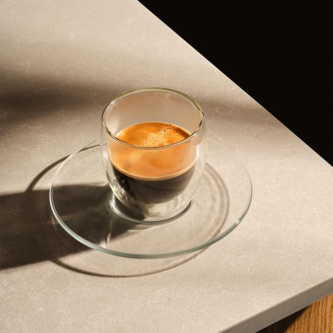 Bodum Double Wall Glasses pack of 2 PAVINA - 250ml Coffee Cups - Dishwasher