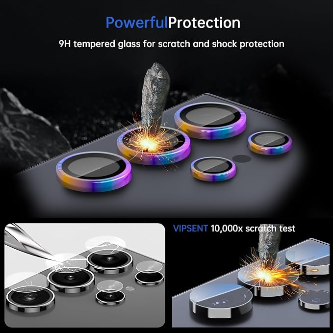 For Samsung Galaxy S25 Ultra Camera Lens Protector, Individual Lens Protector