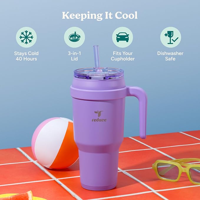 Reduce 40 oz Stainless Steel Tumbler