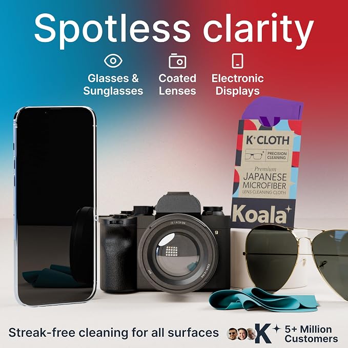 Koala Lens Cleaning Cloth | Japanese Microfiber | Glasses Cleaning Cloths |