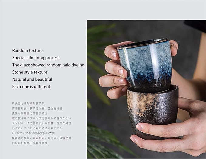 Ceramic Tea Cup, Kung Fu Tea set, Coffee Cup, Yerba Mate Set 4-piece companion