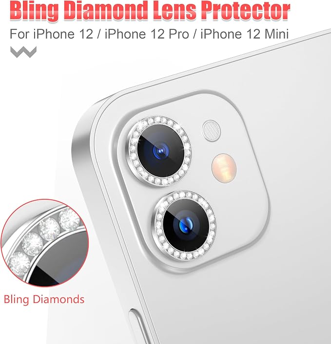 AGVEE 3+3 6 Pack for iphone 12 Pro/12/12 Mini/11 Pro Max/11 Pro/11 Camera Lens