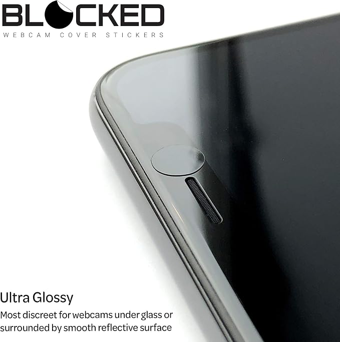 Webcam/Camera Vinyl Covers | 57 Low-Tack Reusable Webcam Sticker | 3-Sizes |