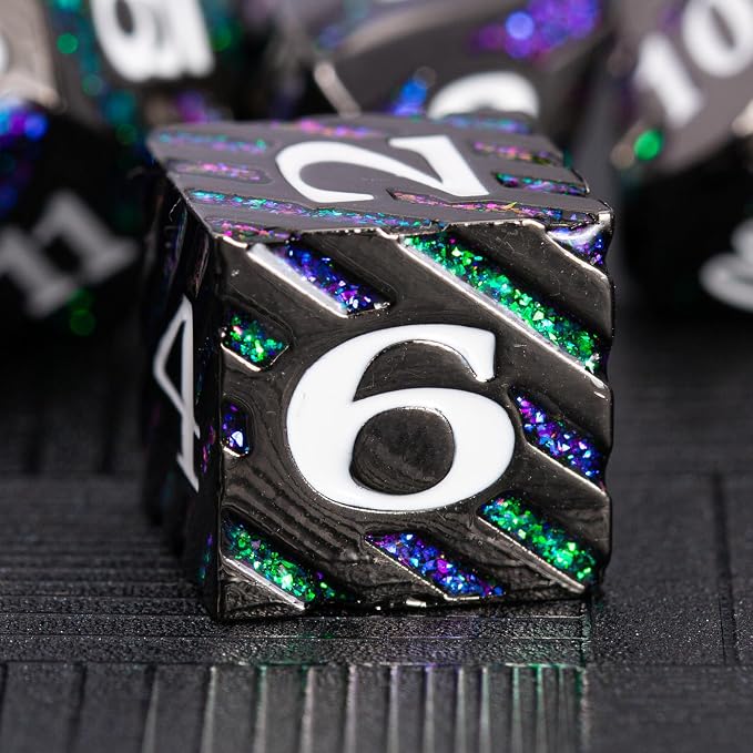 Dungeons and Dragons Dice, Metallic Stripes Dice