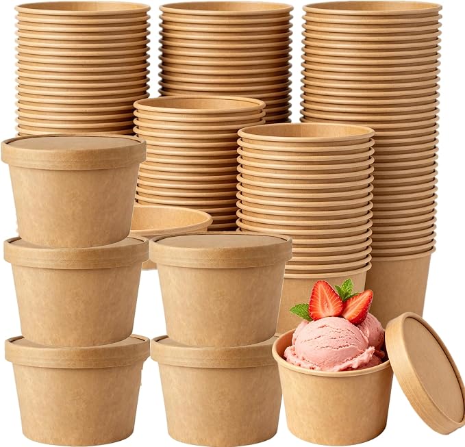 75 Pack 8oz Paper Soup Containers