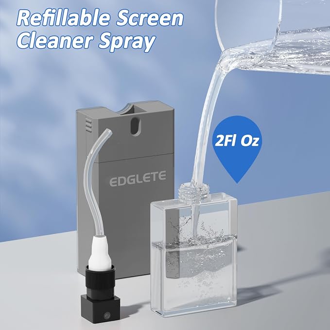 Screen Cleaner Spray and Wipe, Streak-Free Computer Screen Cleaner, Portable