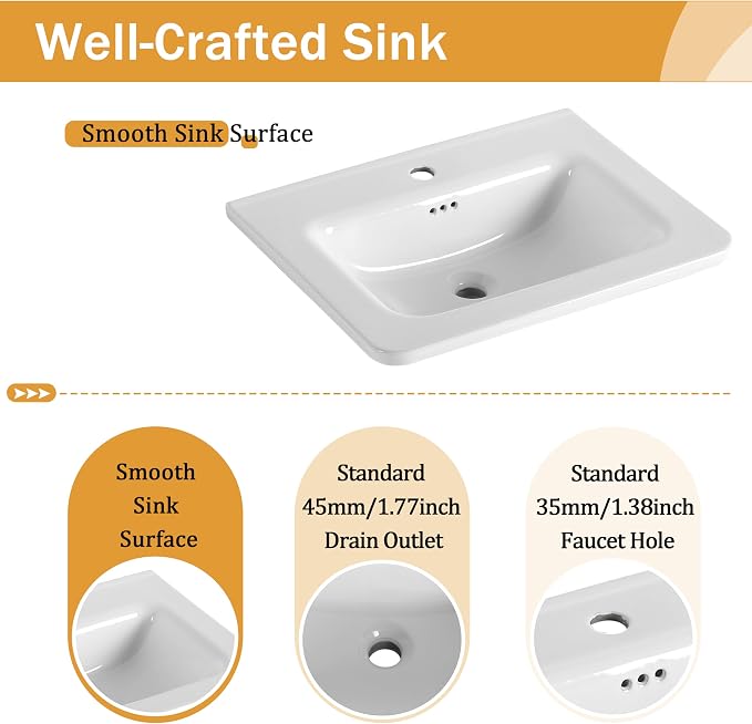 36 Inch Wall-Mounted Vanity