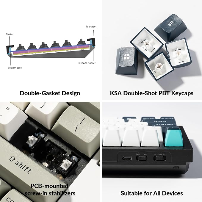 Keychron Q6 Max QMK/VIA Bluetooth Wireless /2.4 GHz/USB-C Wired Custom