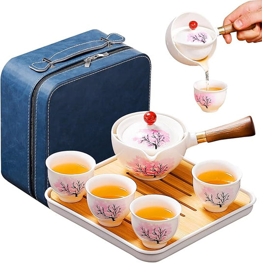 Japanese Tea Set Chinese Gongfu Tea Set, Portable Teapot Set