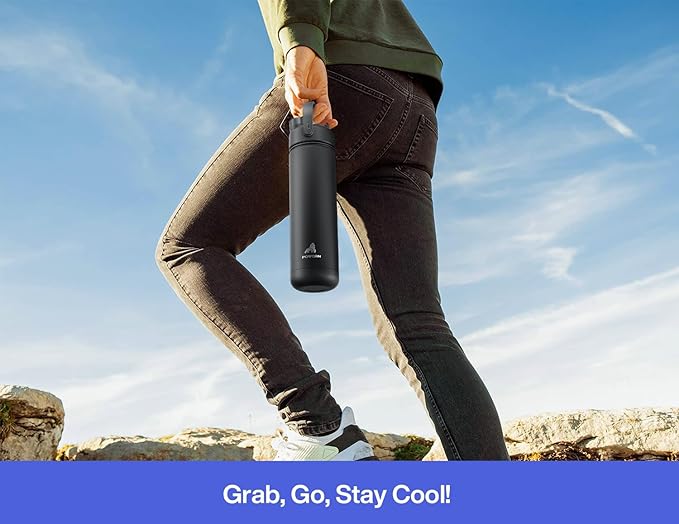 POWCAN 26 oz Insulated Water Bottle
