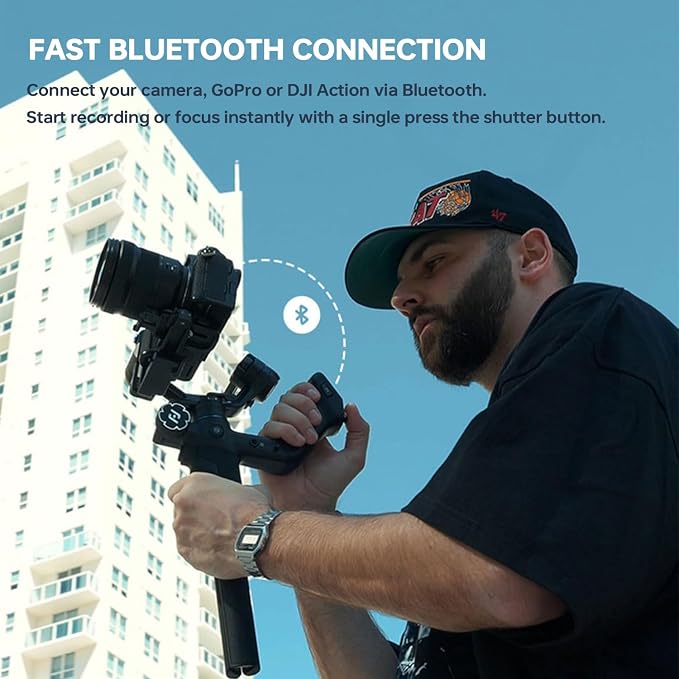 FeiyuTech SCORP Mini 3 Pro Camera Gimbal – AI 4.0 Tracking, Detachable Handle