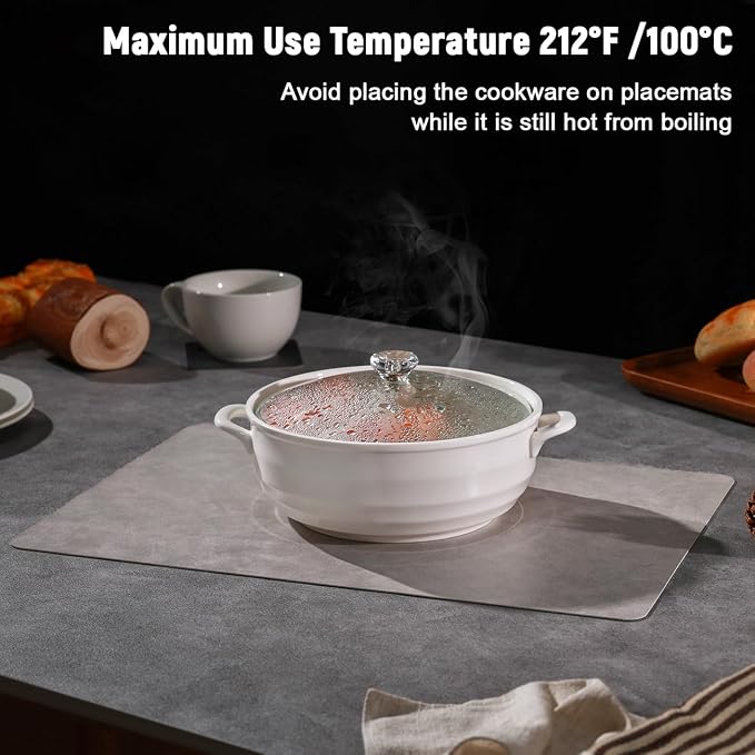 Vinyl Placemats Set of 4, Dual Sided Place Mats