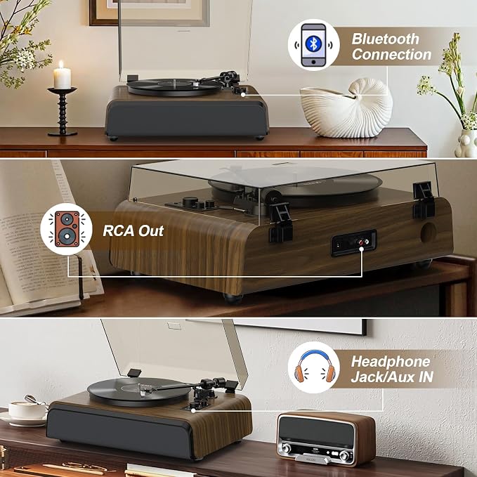 Record Player High-Fidelity Turntable