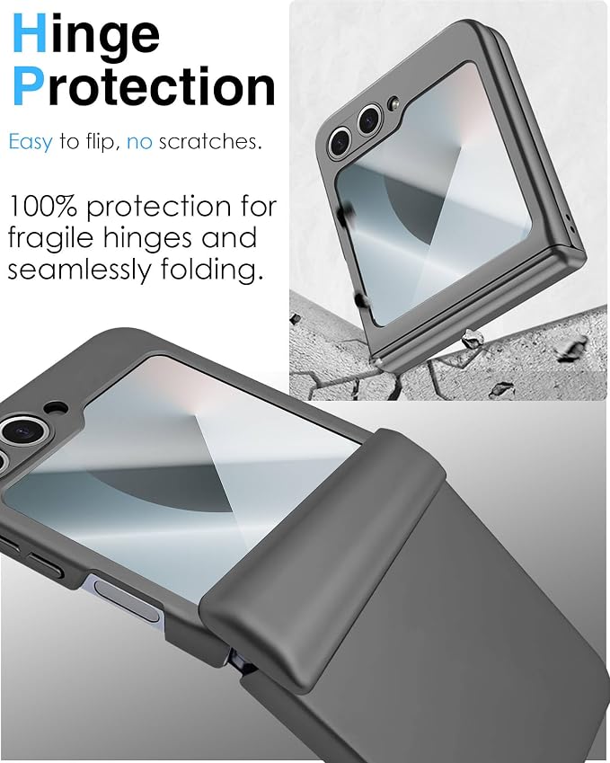 STORMTAL for Samsung Galaxy Z Flip 6 Case/Z Flip 7 FE Case, Hinge Protection