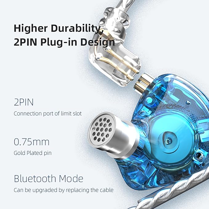 CCA KZ Zax in Ear Monitor Headphones 16 Units 7BA 1DD Hybrid Drivers HiFi IEM