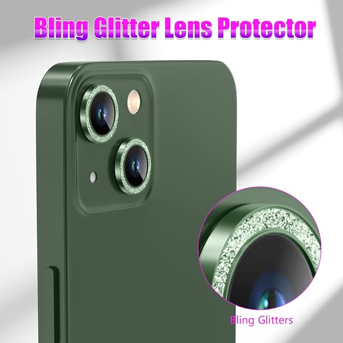 AGVEE 3+3 6 Pack for iPhone 13 6.1 inch / 13 Mini 5.4 inch Camera Lens Cover