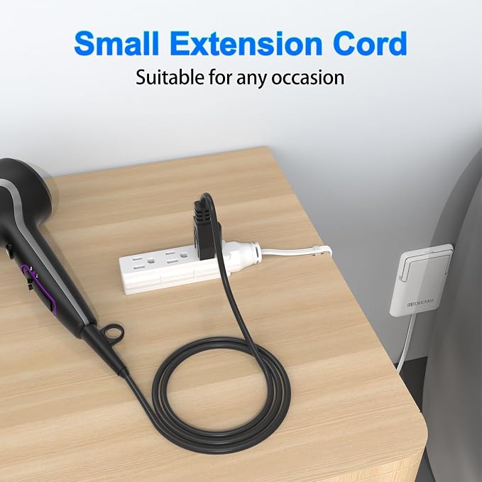 6FT Ultra Flat Plug Extension Cord