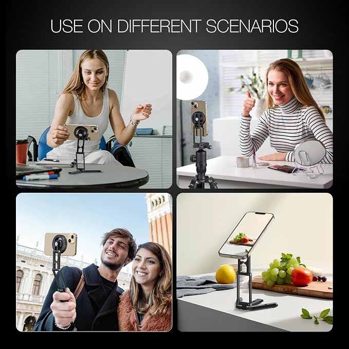 Magnetic Pocket Phone Tripod Foldable Compatible