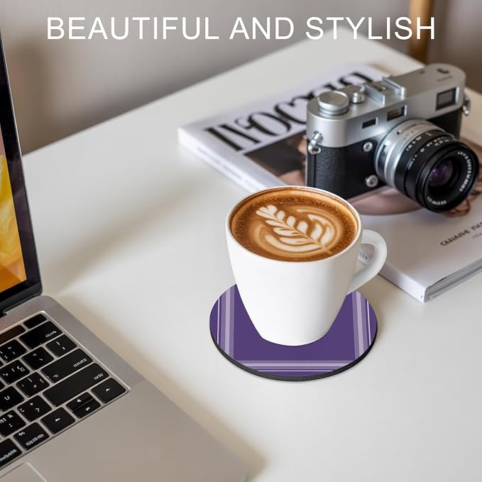 Vintage Purple Coasters Set of 4 Absorbent Coasters