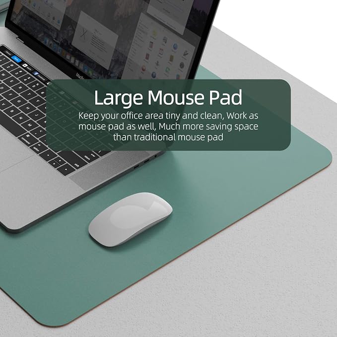 YSAGi Desk Pad, Desk Mat, 31.5" x 15.7" Dual-Sided Laptop Desk Pad Protector