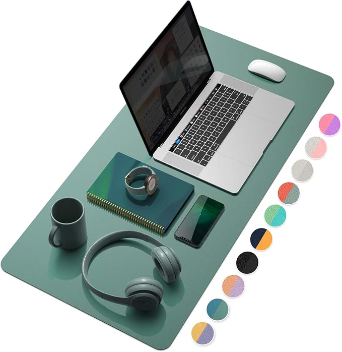 YSAGi Desk Pad, Desk Mat, 31.5" x 15.7" Dual-Sided Laptop Desk Pad Protector