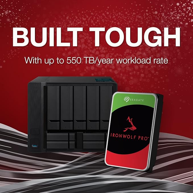 Seagate IronWolf Pro, 16 TB, Enterprise NAS Internal HDD –CMR 3.5 Inch
