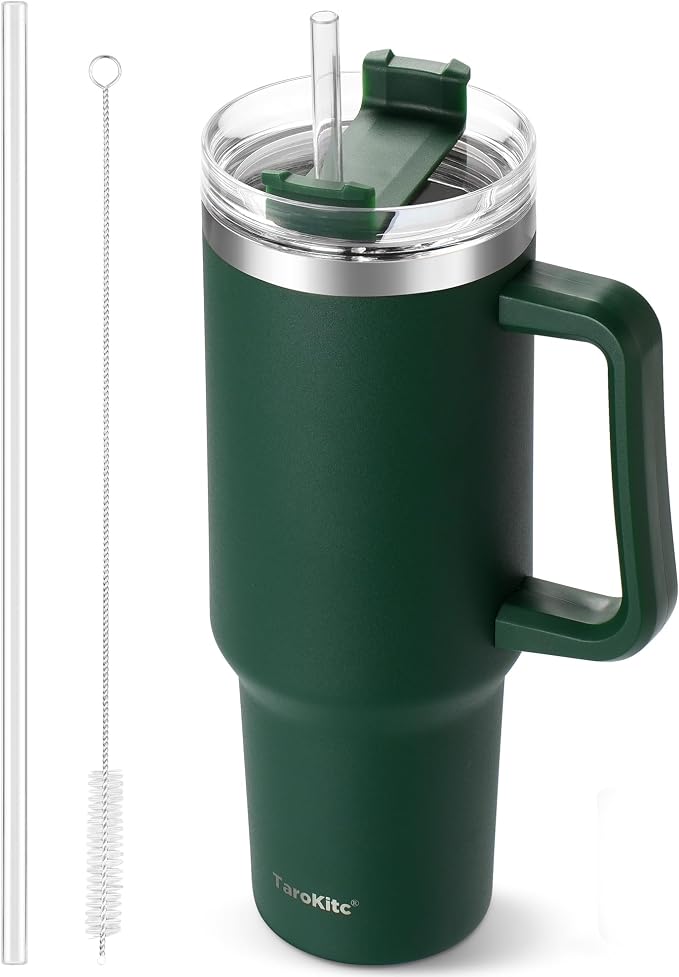 40 oz Tumbler with Handle | Stainless Steel Insulated Tumblers with Lids and