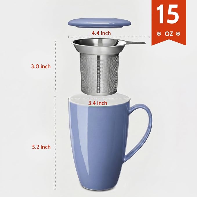 Sweese 15 OZ Porcelain Tea Mug