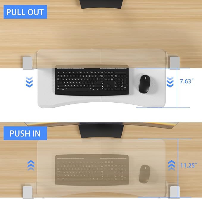 suptek Keyboard Tray Under Desk Pull Out