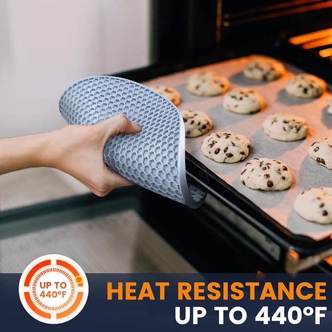 Silicone Trivet Mats 4 Heat Resistant Pot Holders Multipurpose Non-Slip Hot Pads