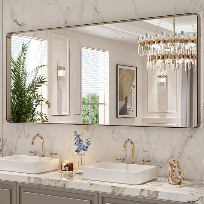 72”X32” Bronze Bathroom Mirrors