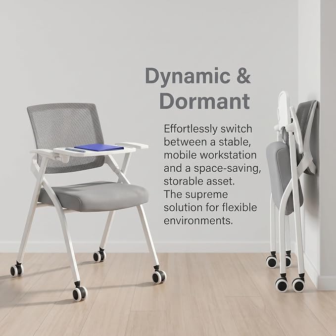 12 Pack Foldable Office Training Chairs