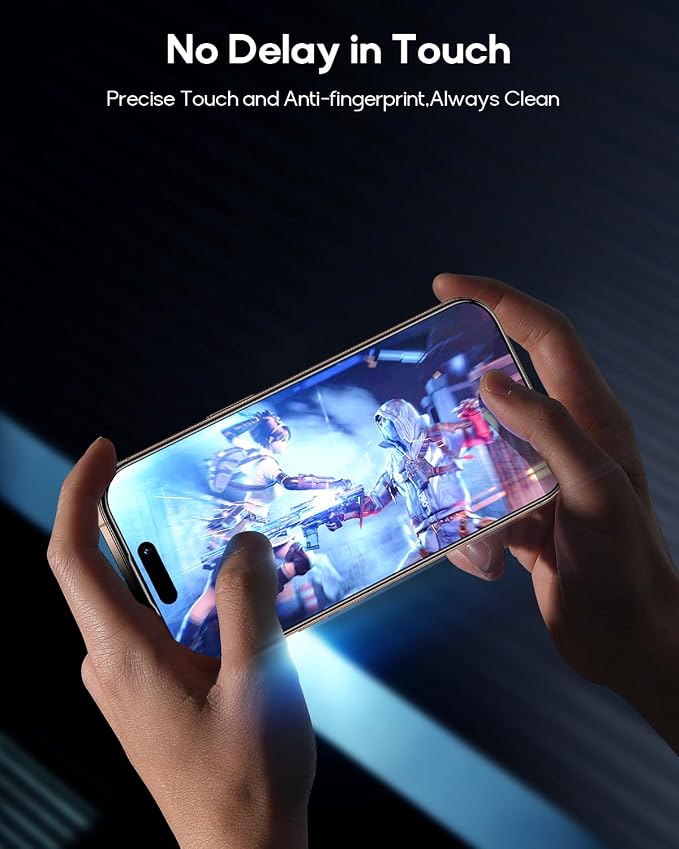 3 Pack for iPhone 14 Plus/iPhone 13 Pro Max Tempered Glass Screen Protector