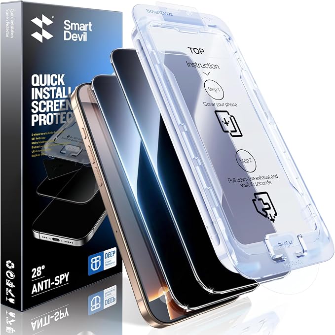 SMARTDEVIL 2PACK Privacy Screen Protector