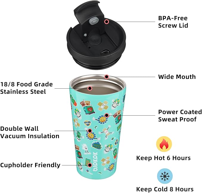 BJPKPK 18 oz Coffee Tumbler