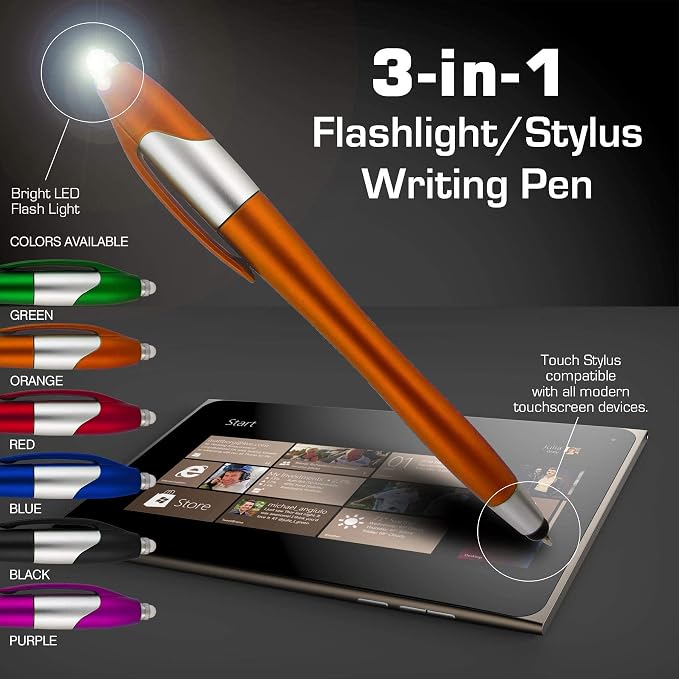 Stylus Pen, 3-1 Multi-Function, Ball Point Black Ink Pen, Capacitive Stylus