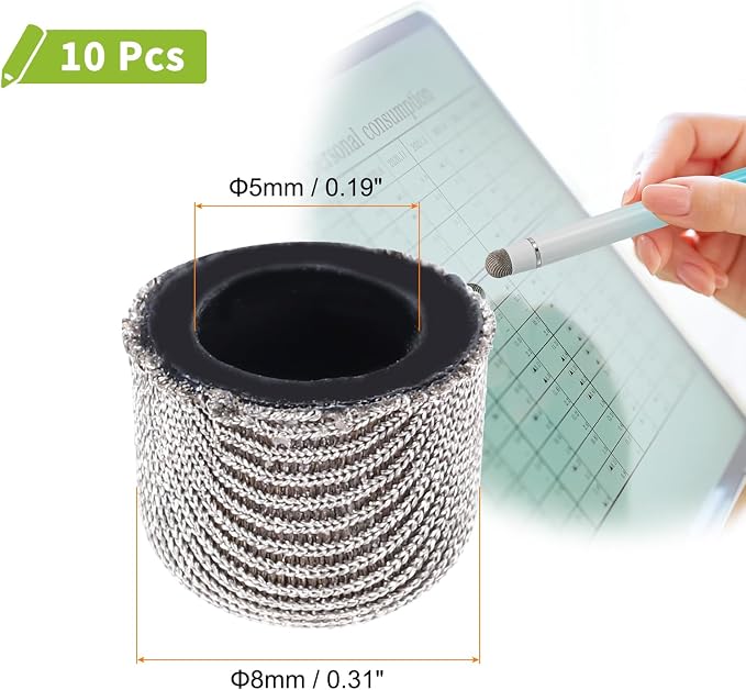 MECCANIXITY 10Pcs Replacement Fiber Mesh Tips