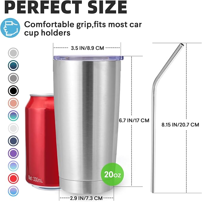 Volhoply 20oz Stainless Steel Tumbler
