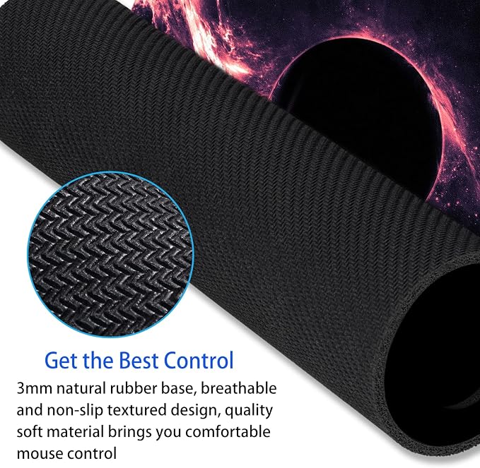 Sci-Fi Galaxy Mouse Pad Personalized Planet Design Computer Laptop Non-Slip