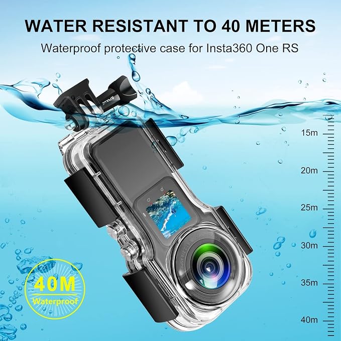 PULUZ 40m/131ft Dive Case for Insta360 One RS 1-Inch 360 Edition