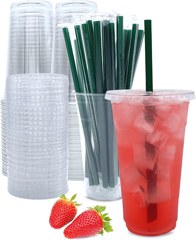 Aatriet 24 oz Clear Plastic Cups