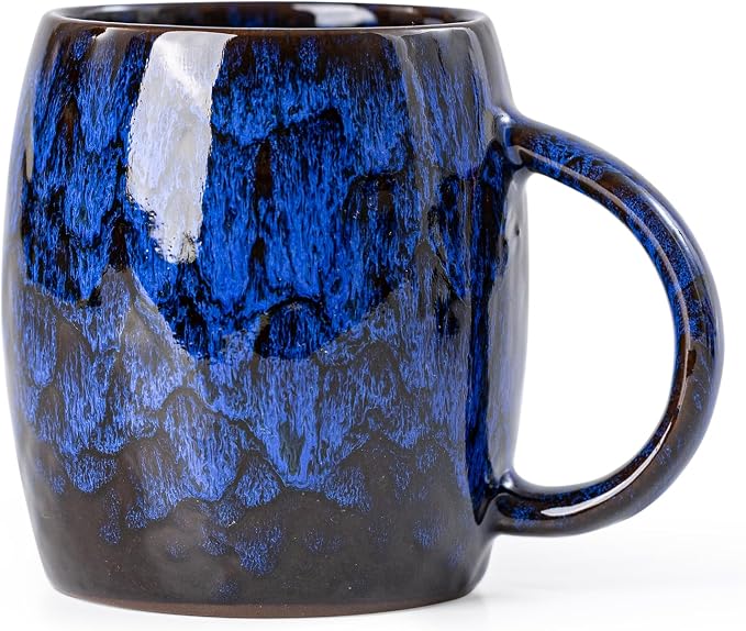 Midnight Blue Ceramic Coffee Mug 14oz