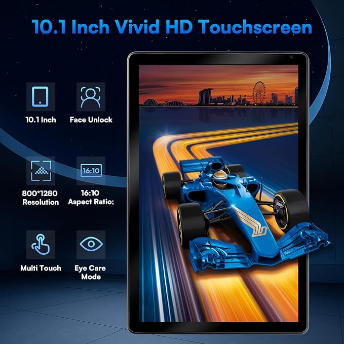2025 Latest Upgraded Android 15 Tablet 10 Inch, 24GB+128GB+1TB Expand, WiFi 6