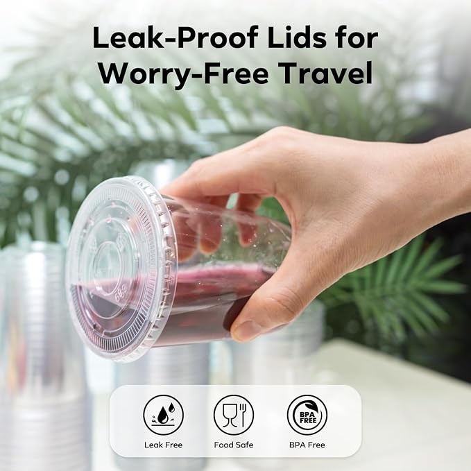 50 Pack 16 oz Plastic Cups