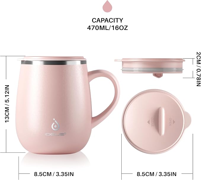 Ideus 16 oz Insulated Coffee Mug