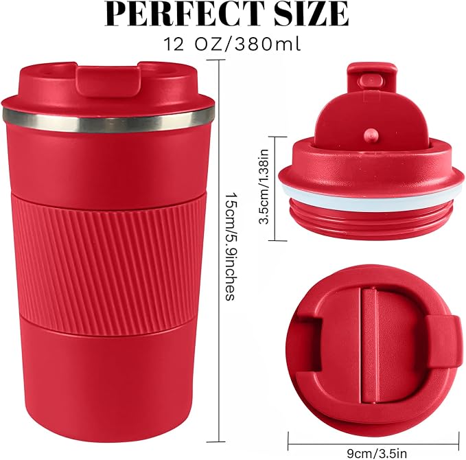 Insulated Travel Coffee Mug, Stainless Steel Coffee Cup